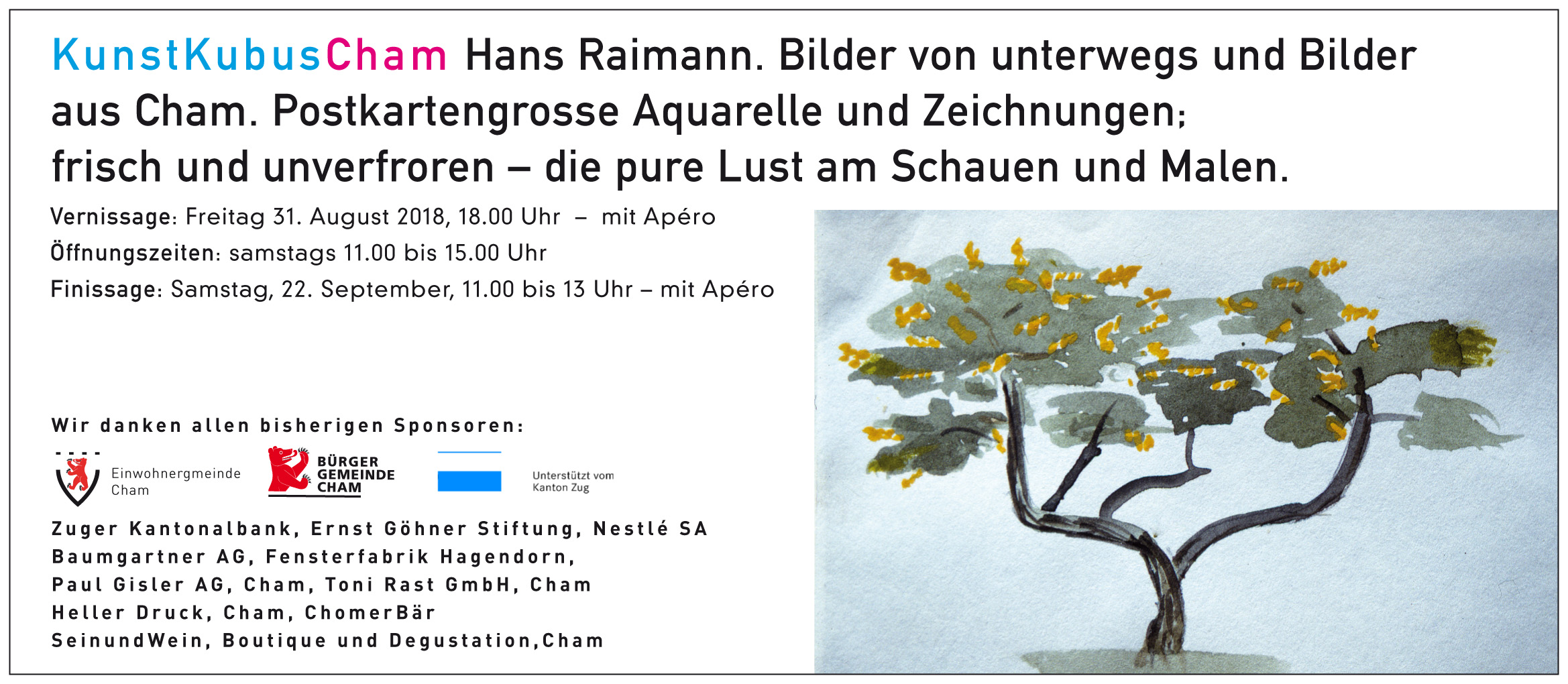 Hans Raimann - Aquarelle und Zeichnungen
